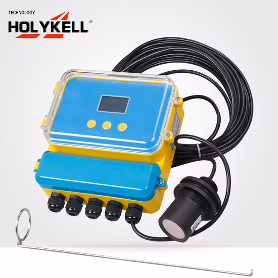 Holykell Offener Kanal-Durchflussmesser, Ultraschall-Durchflussmesser mit variabler Fläche, Medidor Flujo Ultrasonido, Offener Kanal-Durchflusssensor, DC24V, Fluss, Offener Kanal-Durchflussmesser